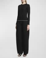 Image 4 of 5: Jacquemus Tricot Long-Sleeve Wide Rib Sweater