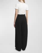 Image 3 of 5: Jacquemus Paseo High-Rise Pleated Wide-Leg Pants