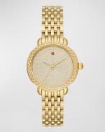 Image 1 of 4: MICHELE 28mm Sidney Classic Diamond Pave Watch