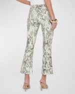 Image 3 of 4: L'Agence Tati High-Rise Cropped Micro Bootcut Jeans