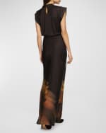 Image 2 of 3: MISA Los Angeles Sierra Floral Maxi Skirt