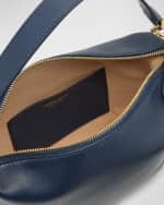 Image 5 of 6: Giorgio Armani La Prima Small Napa Leather Hob Bag