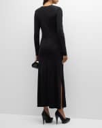 Image 4 of 6: BITE Studios Incise Multi-Slit Maxi Dress