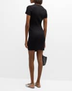 Image 3 of 6: SIMKHAI Melody Wrap-Skirt Knit Mini Dress