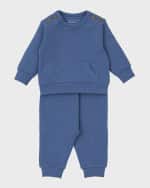 Image 1 of 3: Kissy Kissy Boy's Helicopter Resuce Two-Piece Ribbed Set, Size 3M-18M