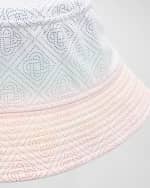 Image 2 of 2: CASABLANCA Men's Laser Cut Gradient Bucket Hat