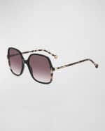 Image 1 of 3: Carolina Herrera HER 0244/S Square Sunglasses