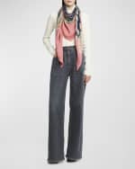 Image 4 of 4: Etro Floral Modal & Cashmere Shawl