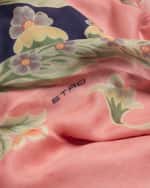 Image 3 of 4: Etro Floral Modal & Cashmere Shawl
