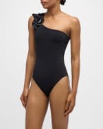 Image 5 of 5: Karla Colletto Terra Asymmetric One-Piece Swimsuit