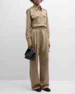 Image 7 of 7: Salon 1884 Ren Collared Utility Shirt