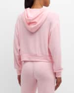 Image 4 of 5: PJ Salvage Happy Days Striped Hooded Sweatshirt