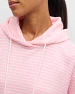 Image 5 of 5: PJ Salvage Happy Days Striped Hooded Sweatshirt