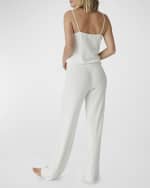 Image 2 of 3: PJ Salvage Sweetheart Lace-Trim Pointelle Pajama Set