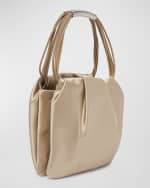 Image 4 of 6: Saint Laurent Mini Pochon Satin Top-Handle Bag