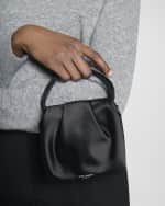 Image 3 of 6: Saint Laurent Pochon Mini Top-Handle Bag in Satin Silk
