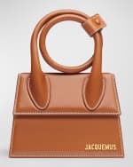 Image 1 of 4: Jacquemus Le Chiquito Noeud Leather Top-Handle Bag