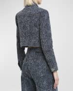 Image 5 of 7: Stella McCartney Cropped Boucle Denim Jacket
