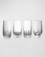 Image 1 of 3: Waterford Crystal Mixed Mixology Highball Glasses, Set of 4