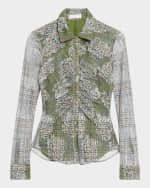 Image 1 of 3: Ramy Brook Hamilton Tartan Button-Front Shirt