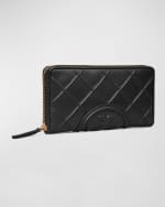 Image 2 of 3: Tory Burch Fleming Zip Quilted Leather Continental Wallet