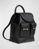 Image 2 of 4: STRATHBERRY Osette Flap Calf Leather Backpack