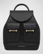 Image 1 of 4: STRATHBERRY Osette Flap Calf Leather Backpack