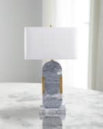 Image 2 of 2: Surya Auroria 28" Marble Table Lamp