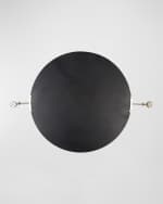 Image 3 of 3: Surya Anastasya 34" Round Wall Mirror, Silver