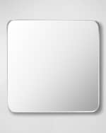 Image 1 of 2: Surya Aranya 24" Square Wall Mirror, Silver