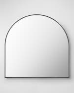 Image 1 of 2: Surya Aranya 36" Wide-Arch Wall Mirror, Black