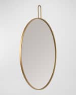 Image 2 of 4: Surya Athanasia 30" Round Wall Mirror, Gold