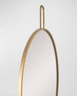 Image 4 of 4: Surya Athanasia 30" Round Wall Mirror, Gold