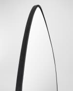 Image 4 of 4: Surya Pebble 37" Free-Form Wall Mirror, Black