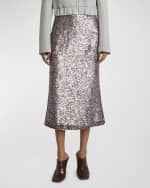 Image 2 of 6: Dries Van Noten Sibyl Sequin Embellished Midi Skirt