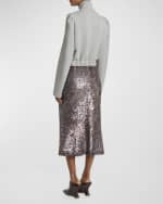 Image 3 of 6: Dries Van Noten Sibyl Sequin Embellished Midi Skirt