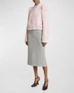 Image 5 of 6: Dries Van Noten Hubyl Heathered Midi Skirt