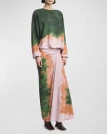 Image 2 of 7: Dries Van Noten Capo Printed Shirt with Elastic Hem