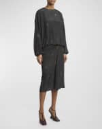 Image 2 of 7: Dries Van Noten Capo Floral Print Shirt with Elastic Hem