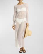 Image 1 of 4: Sea Level Swim Surf Mesh Long Dress