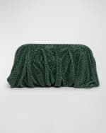 Image 1 of 4: Benedetta Bruzziches Venus La Grande Metallic Crystal Clutch Bag