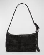 Image 1 of 3: Benedetta Bruzziches Vitty Mignon Mesh Crystal Shoulder Bag