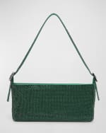 Image 1 of 4: Benedetta Bruzziches Your Best Friend La Grande Mesh Crystal Shoulder Bag