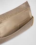 Image 3 of 3: Benedetta Bruzziches Kate Mesh Crystals Clutch Bag