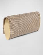 Image 2 of 3: Benedetta Bruzziches Kate Mesh Crystals Clutch Bag