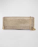 Image 1 of 3: Benedetta Bruzziches Kate Mesh Crystals Clutch Bag