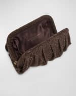 Image 3 of 4: Benedetta Bruzziches Venus La Grande Metallic Crystal Clutch Bag