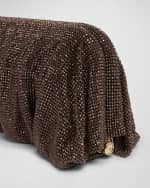 Image 4 of 4: Benedetta Bruzziches Venus La Grande Metallic Crystal Clutch Bag