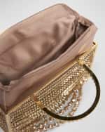 Image 3 of 4: Benedetta Bruzziches Giulietta Degli Spiriti Chain Crystal Top-Handle Bag