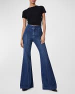 Image 4 of 5: Alice + Olivia Dylan High Waisted Wide-Leg Jeans